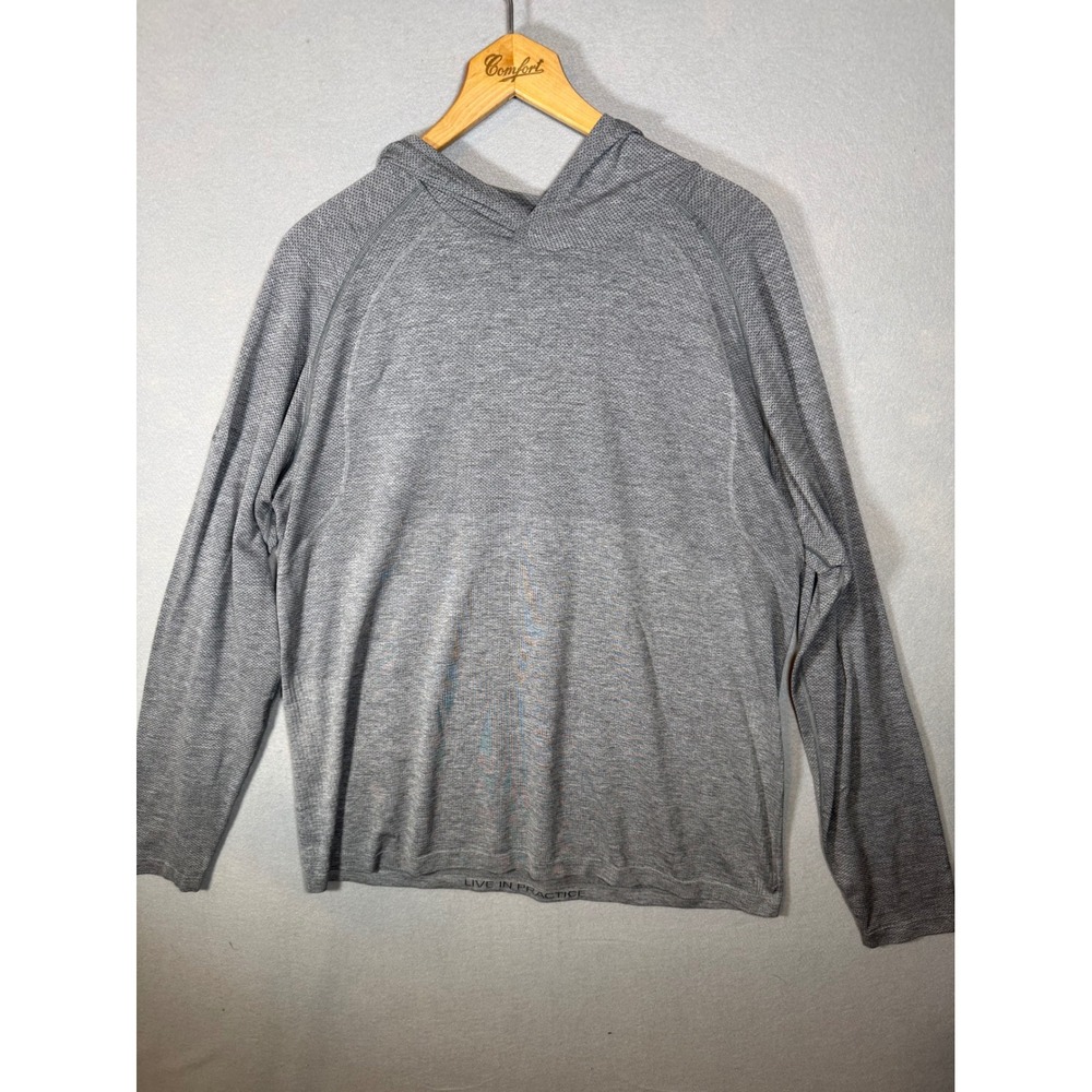 Lululemon Metal Vent Tech Hoodie 2.0 Mens XXL Gray Long Sleeve Training Top LOGO